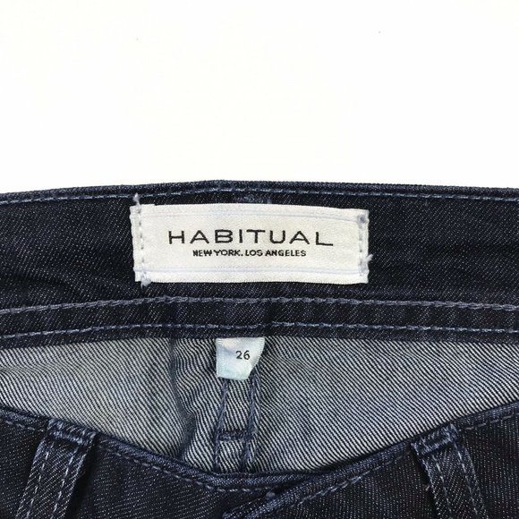 Habitual Women's Eventide Wide Leg Dark Wash Denim Jeans Size 26 - Picture 11 of 12
